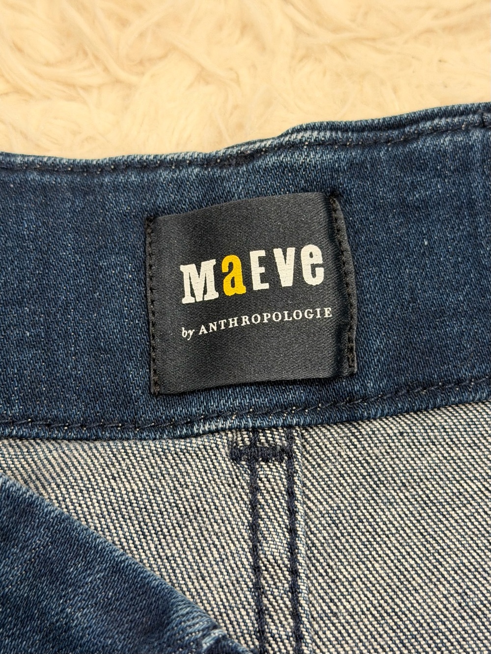 Maeve Anthropologie The Colette Wide Leg Cropped Jeans 31 Dark Wash High Rise - Picture 5 of 7